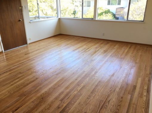 Restoring a Rental Unit’s Red Oak Hardwood Floors
